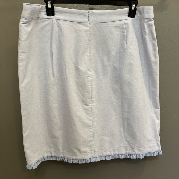 NWT J. Crew Factory Oxford Ruffle Pencil Skirt Size 20 - Picture 6 of 8